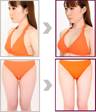 豊胸術 胸を大きくバストアップ/「PRP脂肪注入法」の術前・術後